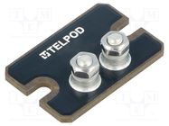 Resistor: thick film; screw; 100Ω; 100W; ±5%; 38x25x2mm; 100ppm/°C TELPOD
