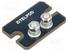 Resistor: thick film; screw; 1.2kΩ; 100W; ±10%; 38x25x2mm; 2.5kV TELPOD