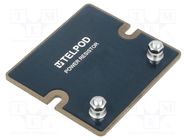 Resistor: thick film; screw; 10Ω; 300W; ±5%; 67x60x2mm; 100ppm/°C TELPOD