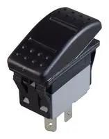 ROCKER SWITCH, SPDT, 16A, 12VDC