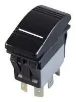 ROCKER SWITCH, DPST-NO, 16A, 12VDC