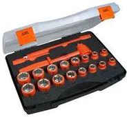 SOCKET SET, 1/2" DRIVE, 19PC
