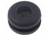 Grommet; Ømount.hole: 9mm; Øhole: 6mm; caoutchouc; black; -30÷90°C LAPP