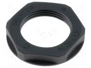 Nut; M25; polyamide; UL94V-2; 34mm; black; -20÷100°C; Thread: metric LAPP