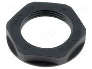 Nut; M25; polyamide; UL94V-2; 34mm; black; Thread: metric; Pitch: 1.5 LAPP