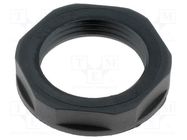 Nut; PG13,5; polyamide; UL94V-2; 27mm; black; -20÷100°C; Thread: PG LAPP