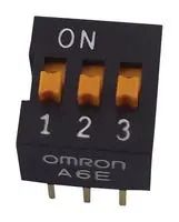 DIP SWITCH, SPST, 0.025A, 24VDC