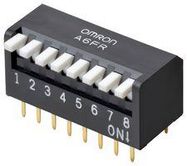 DIP SWITCH, SPST-NO, 0.025A, 24VDC