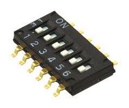 DIP SWITCH, SPST, 0.025A, 24VDC