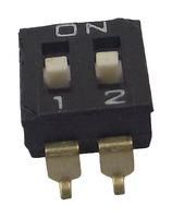 DIP SWITCH, SPST, 0.025A, 24VDC