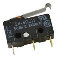 MICROSWITCH, SPDT, 5A, 250V, 0.49N