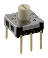 ROTARY SWITCH, 10 POS, 0.025A, 24VDC