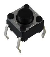 TACTILE SW, SPST-NO, 0.05A, 24VDC, 100GF