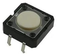 TACTILE SW, SPST-NO, 0.05A, 24VDC, 130GF