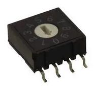 ROTARY SWITCH, 10 POS, 0.025A/24VDC, SMD