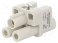 Connector: HDC; contact insert; female; GWconnect; PIN: 3; 40A; 400V MOLEX