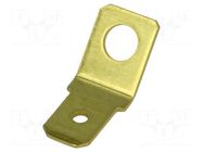 Terminal: flat; 6.3mm; 0.8mm; male; M4; non-insulated; screw; brass BM GROUP