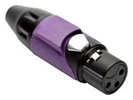CONN, XLR AUDIO, PLUG, 3POS, CABLE