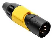 CONN, XLR AUDIO, PLUG, 4POS, CABLE