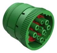 CIRCULAR CONN, PLUG, 9POS, CRIMP