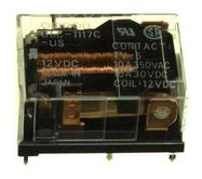 POWER RELAY, SPST-NO, 12VDC, 10A, TH