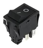 ROCKER SW, 3PST-NO, 16A, 125VAC, PANEL