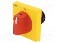 Knob; GA; red/yellow LOVATO ELECTRIC