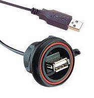 USB CABLE, 2.0, TYPE A PLUG-RCPT, 500MM