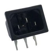 IEC POWER CONNECTOR, C14 PLUG, 10A