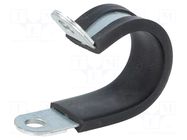 Fixing clamp; ØBundle : 23mm; W: 15mm; steel; Ømount.hole: 6.4mm LAPP