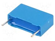 Capacitor: polyester; 1uF; 63VAC; 100VDC; 15mm; ±10%; 18x11x6mm; MKT EPCOS