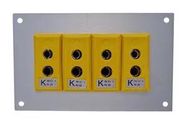 THERMOCPL CONN, W/PANEL, SOCKET, K, 4WAY