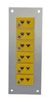 THERMOCPL CONN, W/PANEL, SOCKET, K, 6WAY