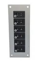 THERMOCPL CONN, W/PANEL, SOCKET, J, 6WAY