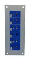 THERMOCPL CONN, W/PANEL, SOCKET, K, 6WAY
