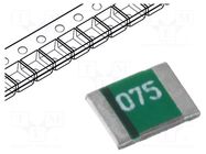 Fuse: PTC polymer; 750mA; 1210 ECE