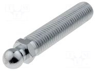 Pin; M16; steel; Ø: 14mm; Plating: zinc; Thread len: 68mm ELESA+GANTER