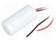 Battery: lithium; 17335,2/3A; 3.6V; 2100mAh; non-rechargeable SAFT