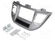 Radio frame; Hyundai; 2 DIN; silver PER.PIC.