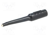 Probe tip; 13A; black; Tip diameter: 1.6mm; Socket size: 4mm; 70VDC POMONA