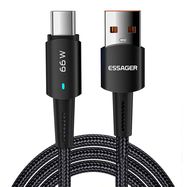 USB to USB-C cable, Essager, EXCT-CGB01, 66W, 0.5m (black), Essager