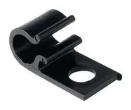CABLE CLIP, SCREW MOUNT, BLK, 10MM