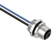 SENSOR CORD, 4P M12 RCPT-FREE END, 0.5M