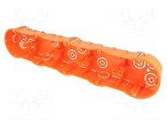 Enclosure: junction box; X: 60mm; Y: 340mm; Z: 46mm; IP30; orange PAWBOL
