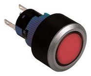 LED PANEL INDICATOR, RED, 22MM, 12V