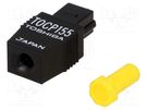 Toslink component: plug for optical cables; SNAP-IN TOSHIBA