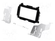 Radio frame; Honda; 2 DIN; black gloss PER.PIC.