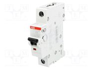 Circuit breaker; 230/400VAC; Inom: 10A; Poles: 1; Charact: B; 10kA ABB