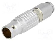 Connector: circular; 2B; plug; male; PIN: 10; soldering; for cable LEMO
