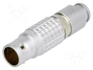 Connector: circular; 2B; plug; male; PIN: 10; soldering; for cable LEMO